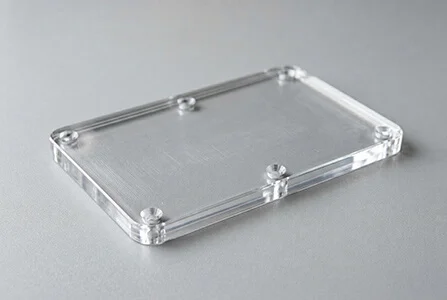 Machined clear polycarbonate protective cover