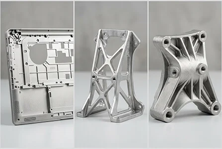 Magnesium CNC applications collage across electronics, aerospace, and automotive