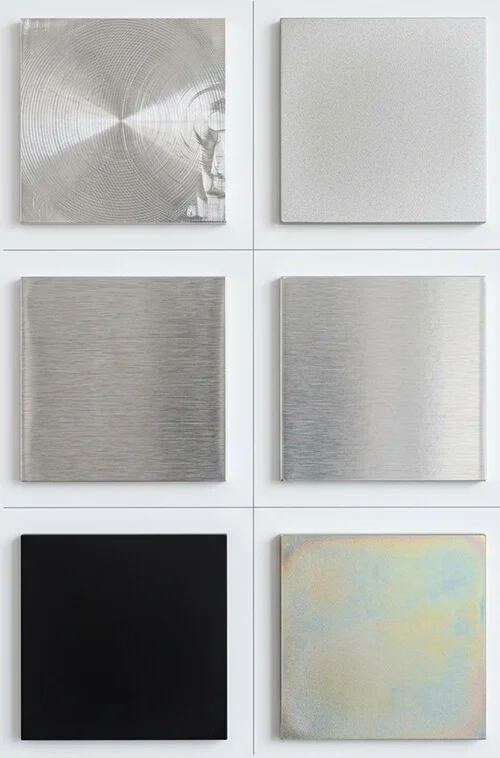 Aluminum surface finishes board