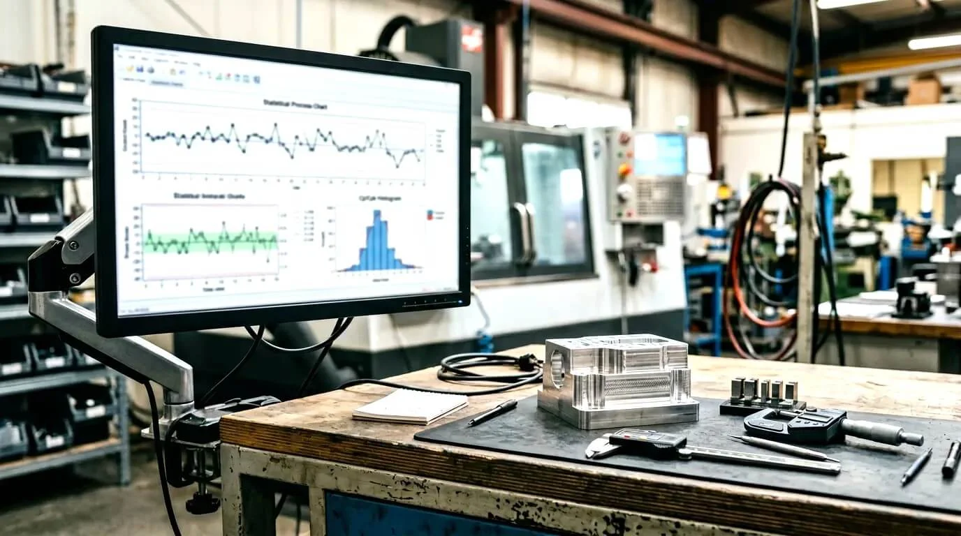 SPC control chart concept for machining process