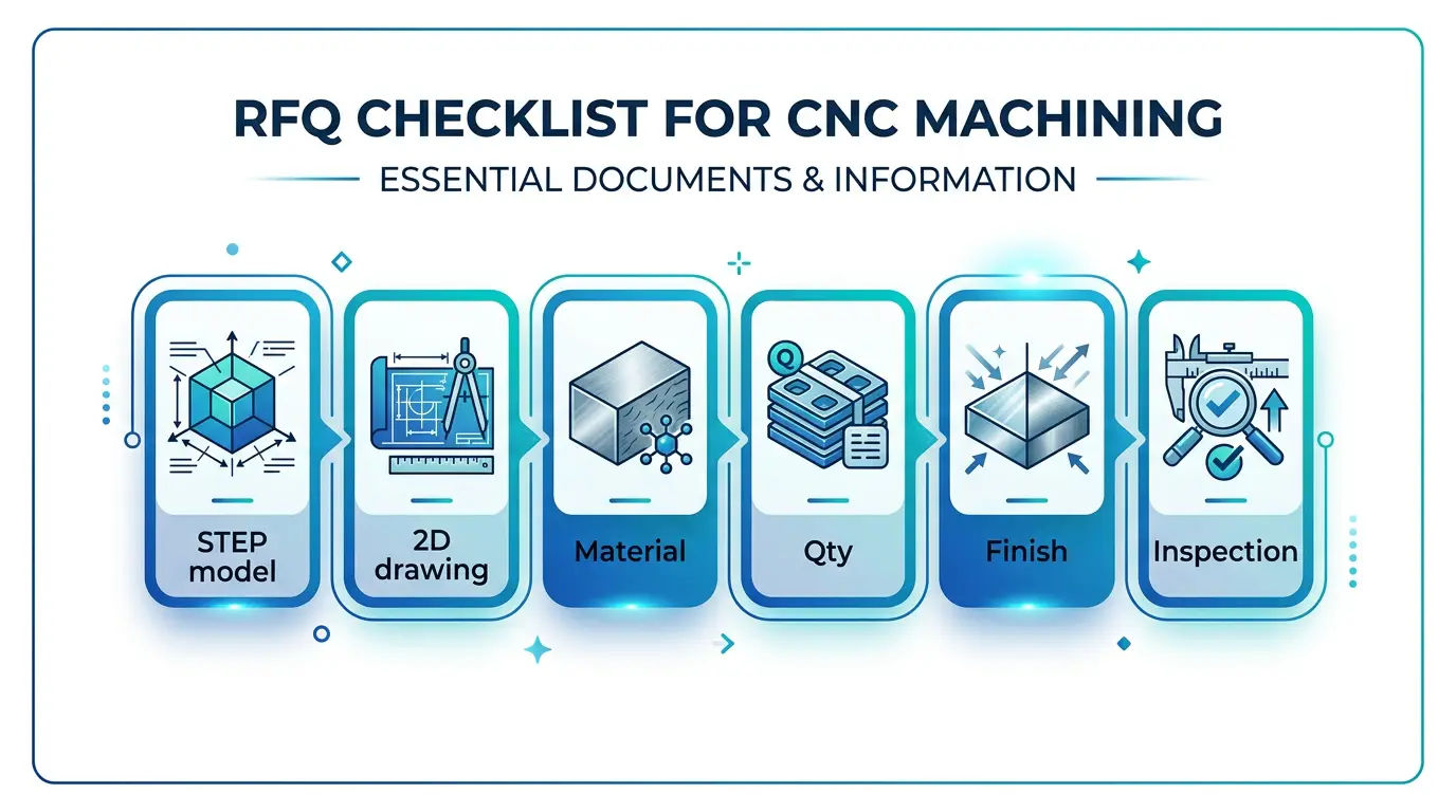 RFQ checklist for CNC machining quote