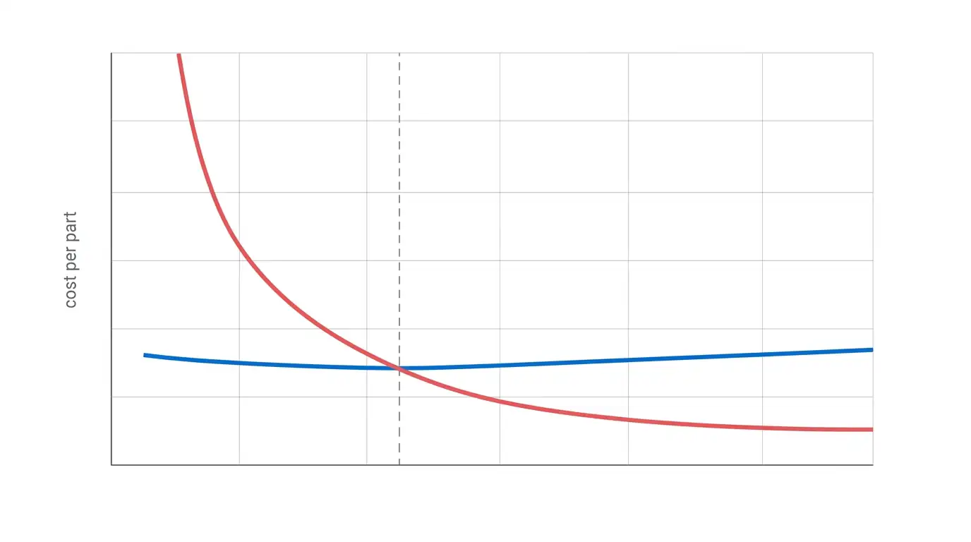 Break-even curve diagram