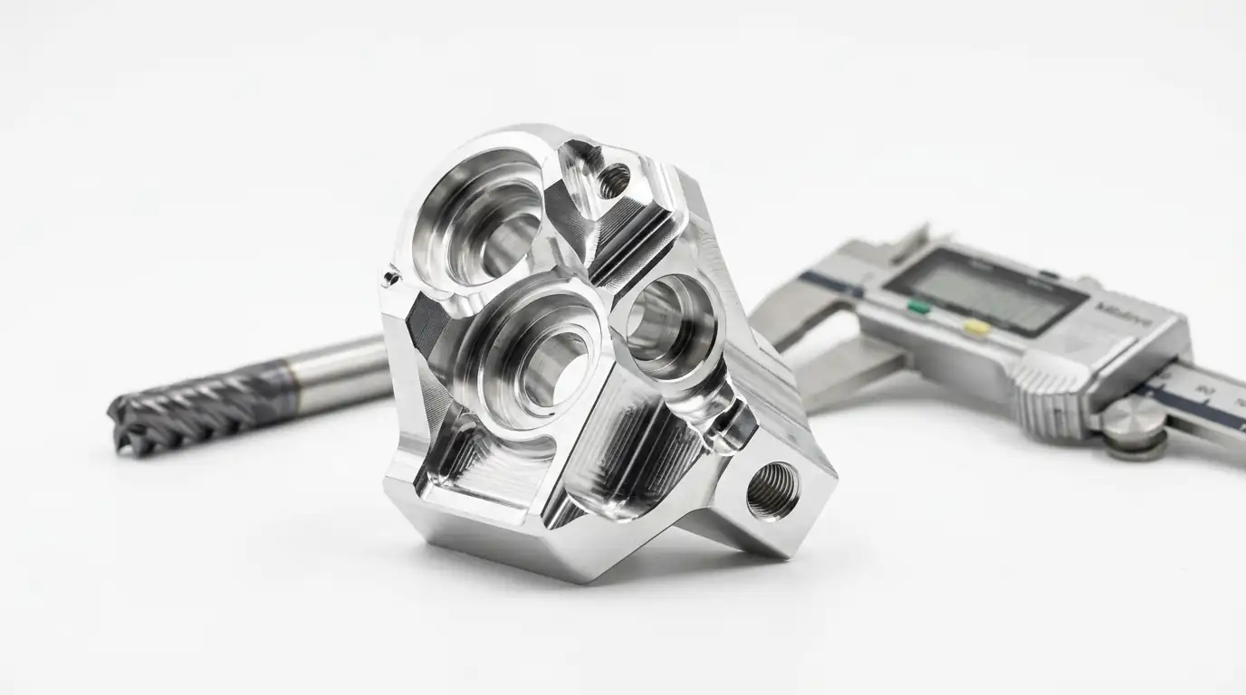 Precision machined parts collage for automation and robotics