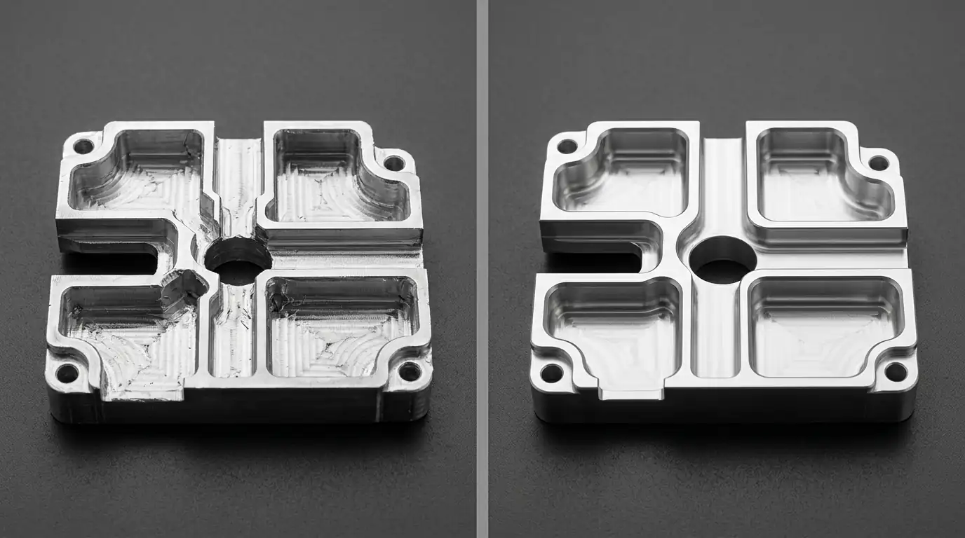 Before and after DFM comparison