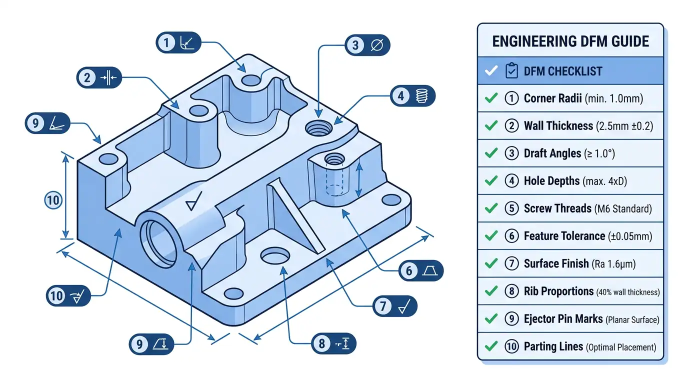 DFM review checklist diagram