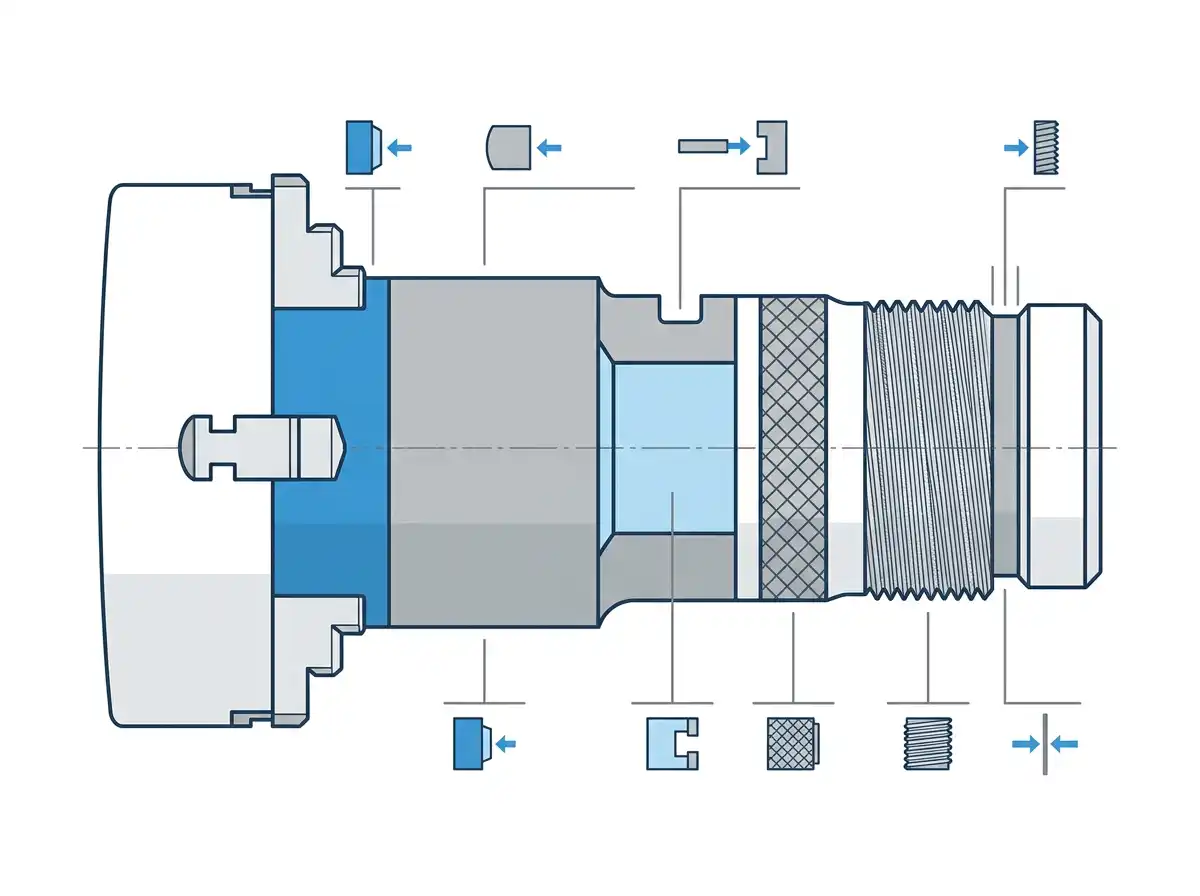 CNC turning operations diagram