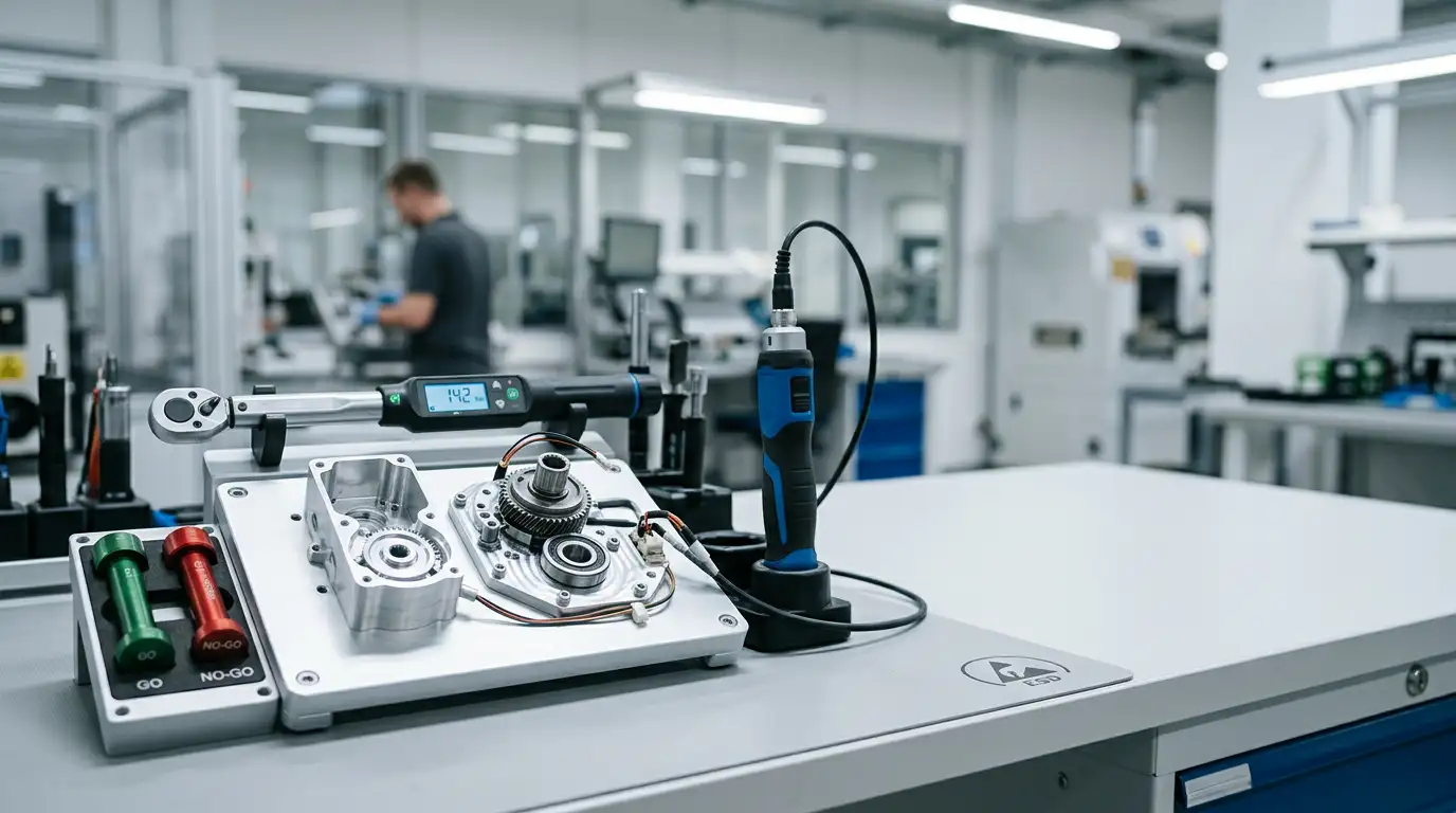 Assembly reliability support for machined parts with inspection and controlled assembly process