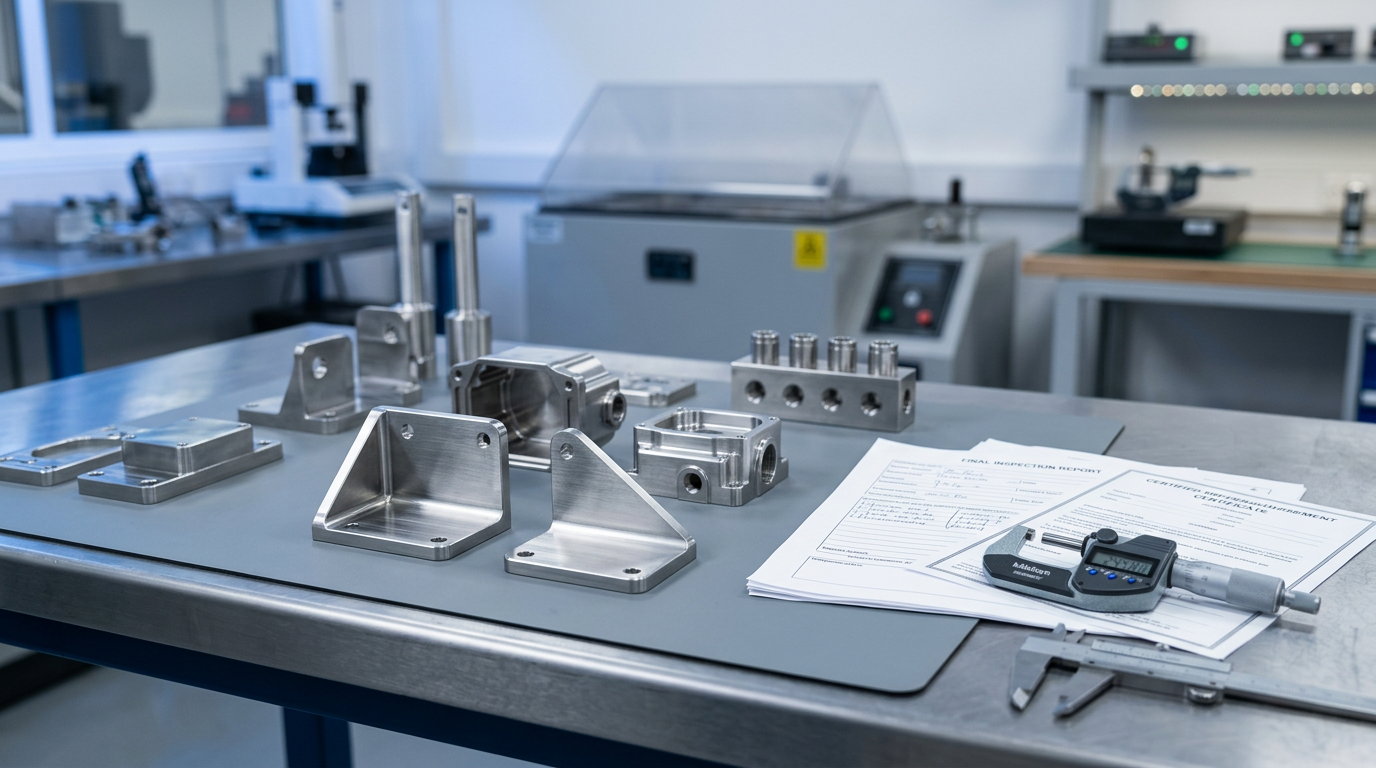 Finishes 5 Stainless CNC machined assemblies with corrosion/passivation evidence and inspection paperwork