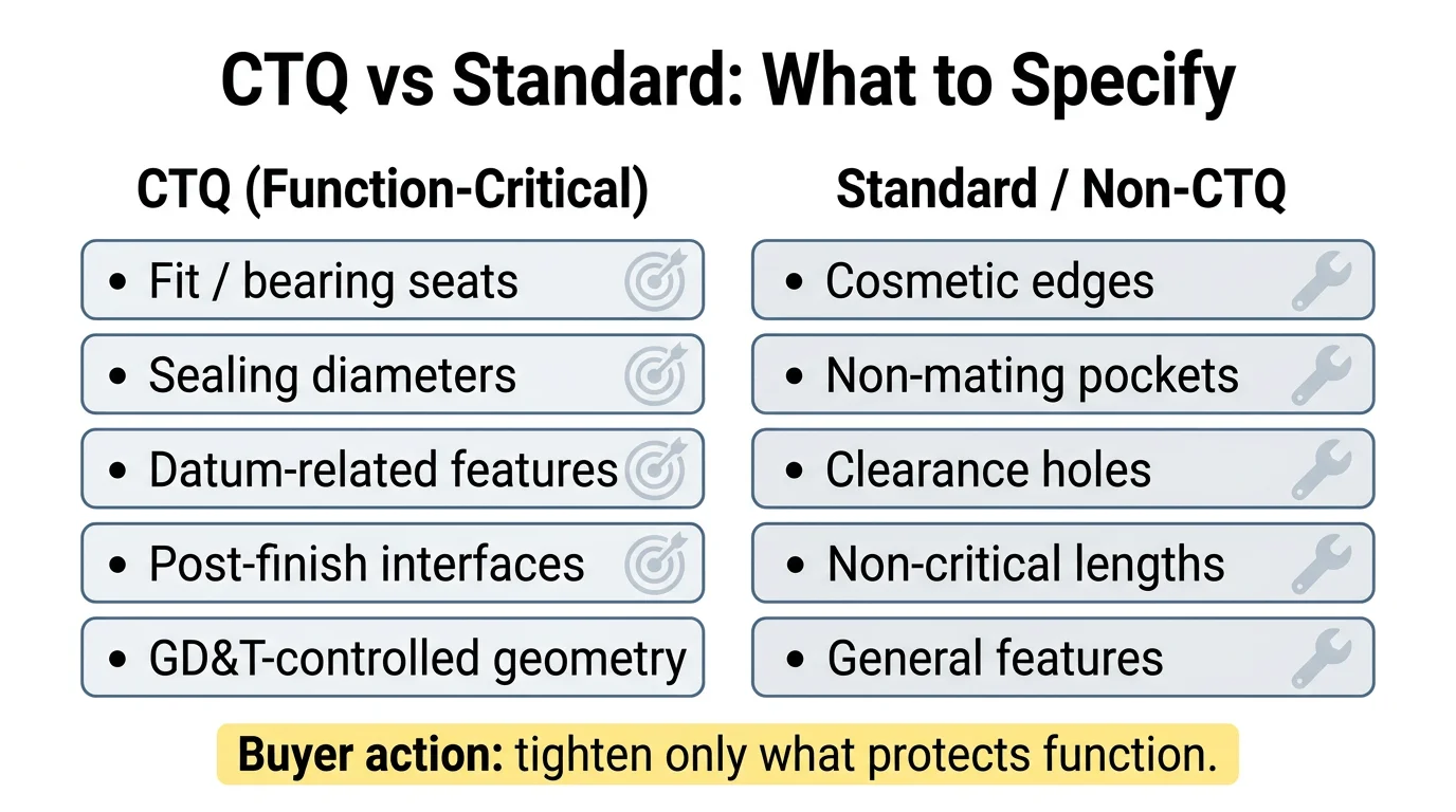 2. A practical CTQ split